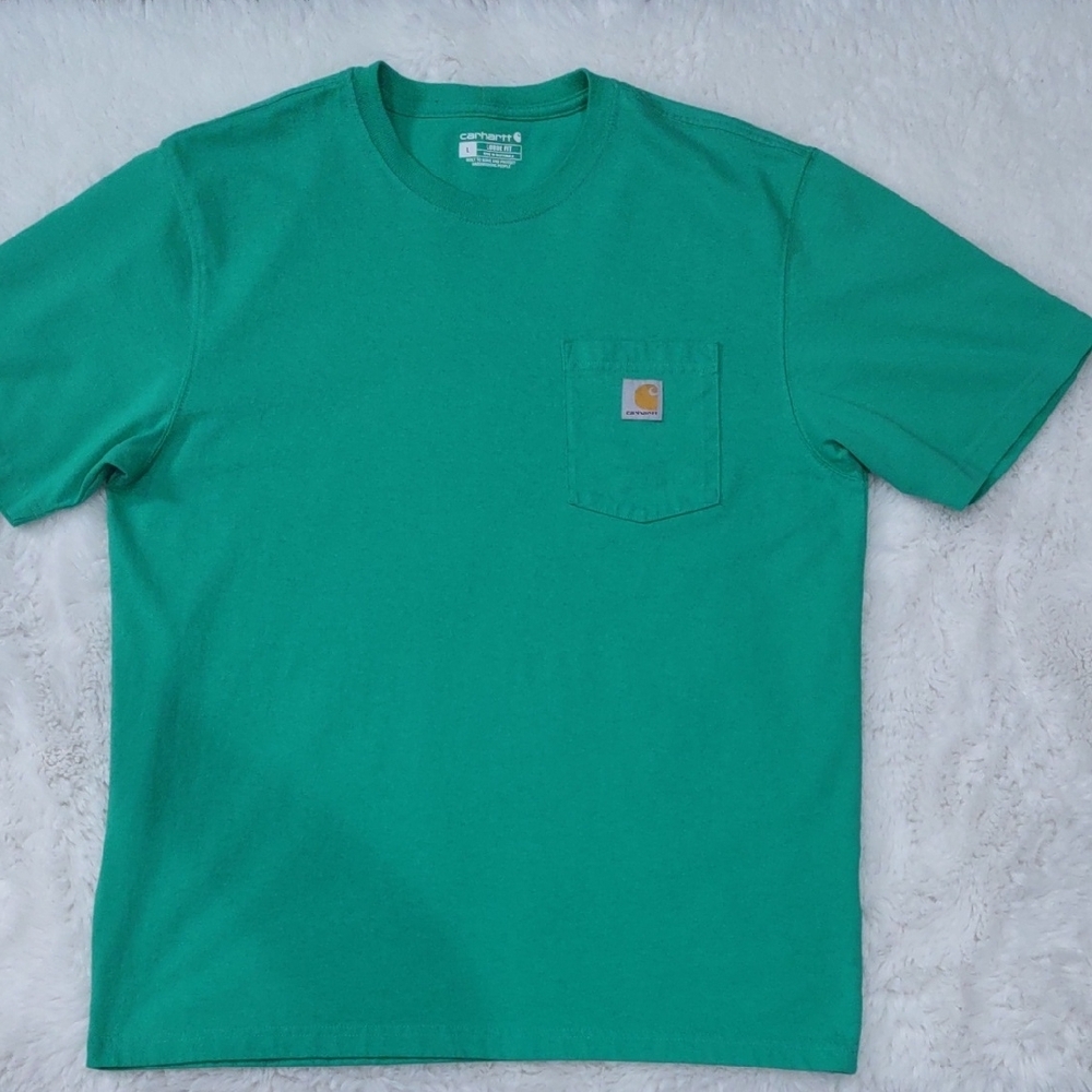 Carhartt Vibrant Green Tee with Pocket - Picture 7 of 15